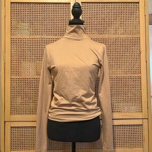 Urban Outfitters Cream Fitted Long Sleeve Top